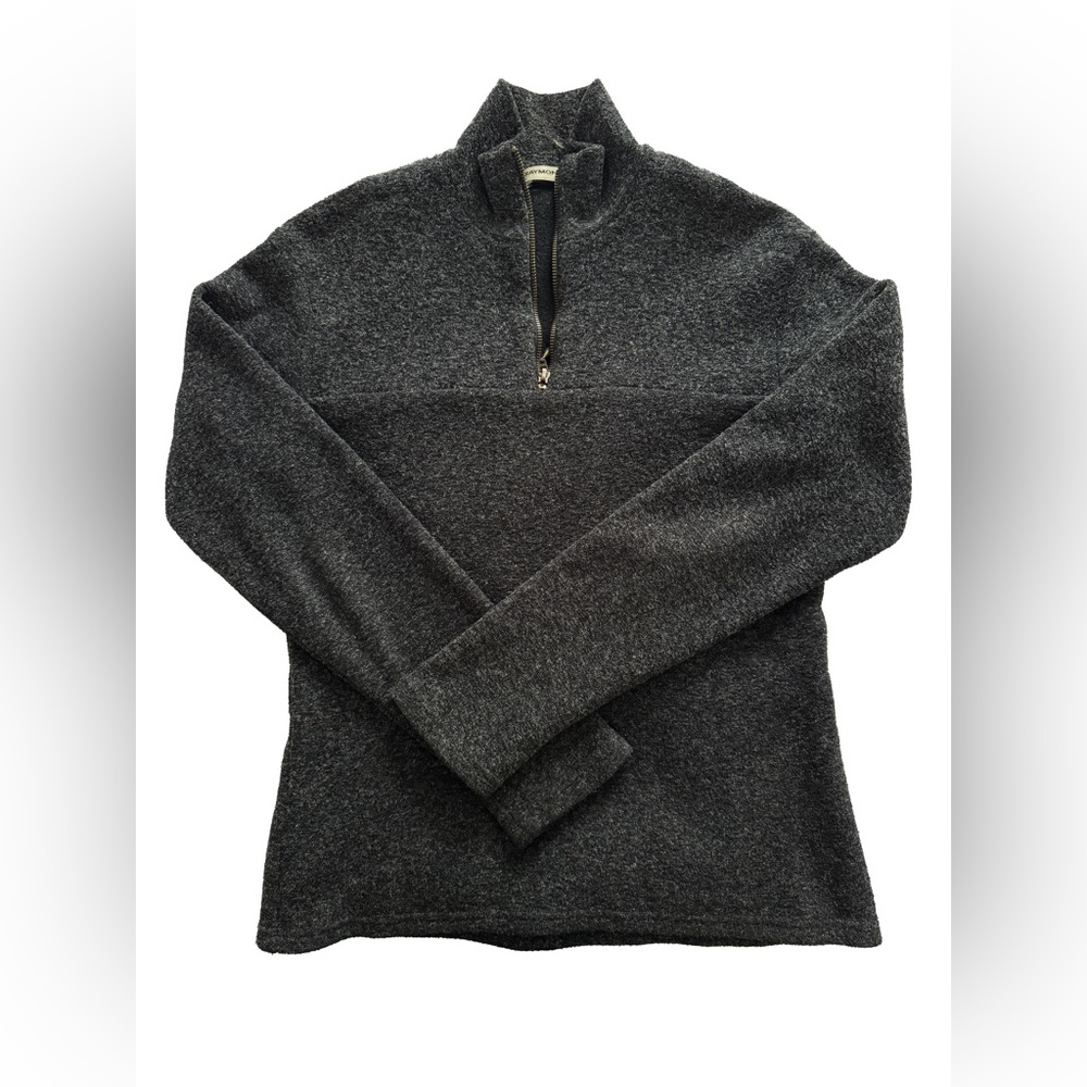 Charcoal Raymond Dragon wool / fleece zip up